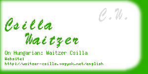 csilla waitzer business card